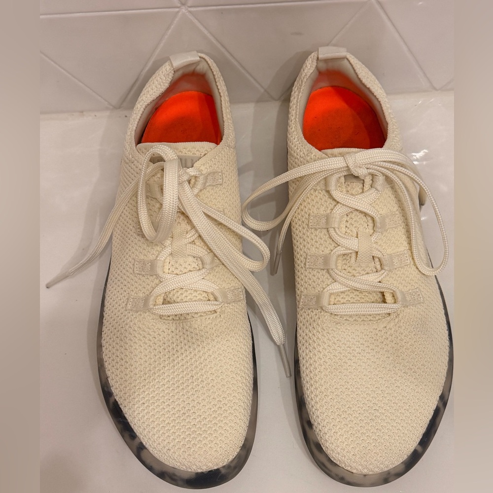 NOBULL Knit Trainer Cross Training Shoes Cream Men 12.5 Women‎ 14 EU 47